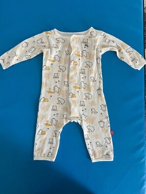 Magnetic Me Organic Cotton Coveralls Honey Bee 6-9 Months